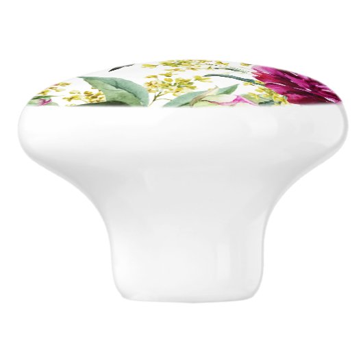 Blumenmuster Keramikknauf (Seitenansicht)