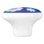 Blumenmuster Keramikknauf (Seitenansicht)