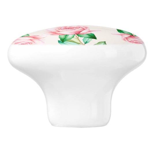 Blumenmuster Keramikknauf (Seitenansicht)