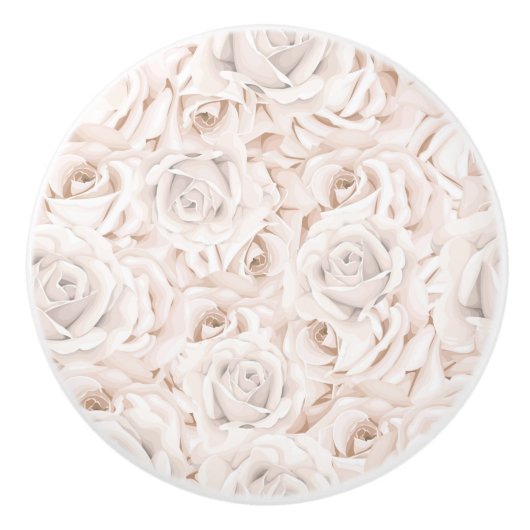 Blumenmuster Keramikknauf (Vorderseite)