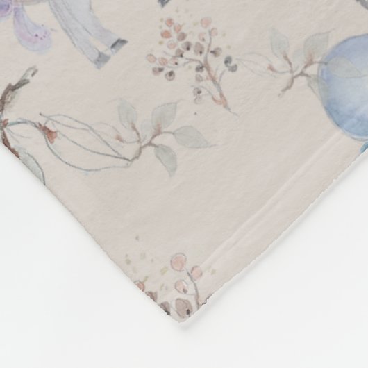 Blumenmuster-Kinderzimmer-Babydecke Fleecedecke (Ecke)