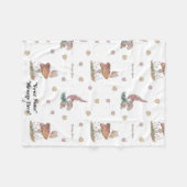 Blumenmuster-Kinderzimmer-Babydecke Fleecedecke (Vorderseite (Horizontal))