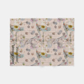 Blumenmuster-Kinderzimmer-Babydecke Fleecedecke (Vorderseite (Horizontal))