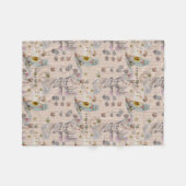 Blumenmuster-Kinderzimmer-Babydecke Fleecedecke (Vorderseite (Horizontal))