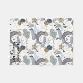 Blumenmuster-Kinderzimmer-Babydecke Fleecedecke (Vorderseite (Horizontal))