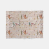 Blumenmuster-Kinderzimmer-Babydecke Fleecedecke (Vorderseite (Horizontal))