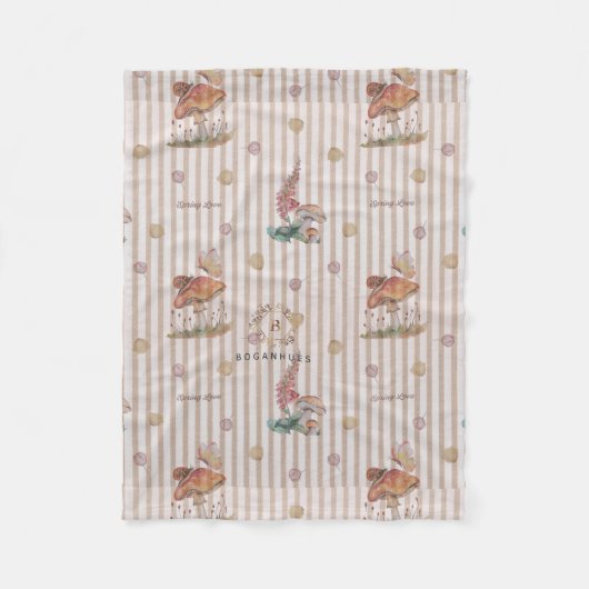 Blumenmuster-Kinderzimmer-Babydecke Fleecedecke (Vorderseite)