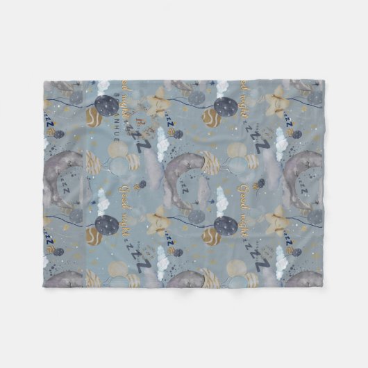 Blumenmuster Kinderzimmer Print Fleece Baby Blanke (Vorderseite (Horizontal))