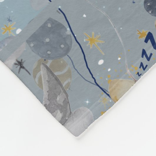Blumenmuster Kinderzimmer Print Fleece Baby Blanke (Ecke)
