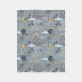 Blumenmuster Kinderzimmer Print Fleece Baby Blanke (Vorderseite)