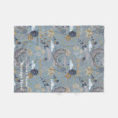 Blumenmuster Kinderzimmer Print Fleece Baby Blanke (Vorderseite (Horizontal))