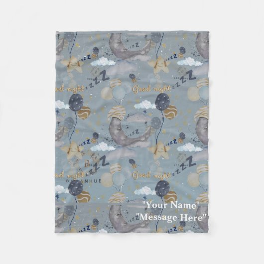 Blumenmuster Kinderzimmer Print Fleece Baby Blanke (Vorderseite)