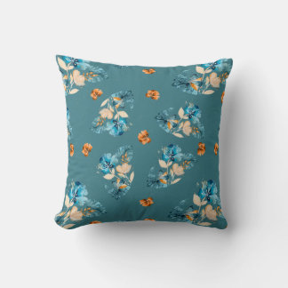 Blumenmuster Kissen