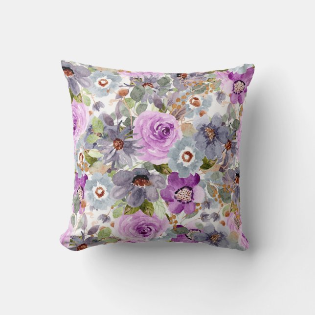 Blumenmuster Kissen (Vorderseite)