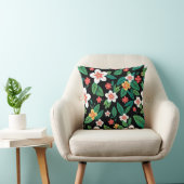 Blumenmuster Kissen (Stuhl )