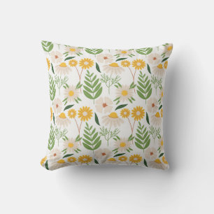 Blumenmuster Kissen