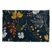 Blumenmuster Kissenbezug (Rückseite)