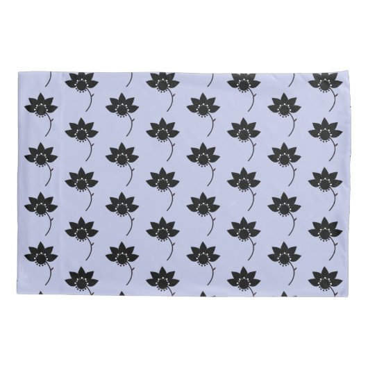 Blumenmuster Kissenbezug (Rückseite)