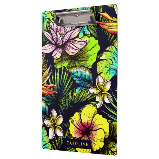 Blumenmuster Klemmbrett (Links)