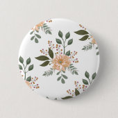 Blumenmuster-Knopf Button (Vorderseite)