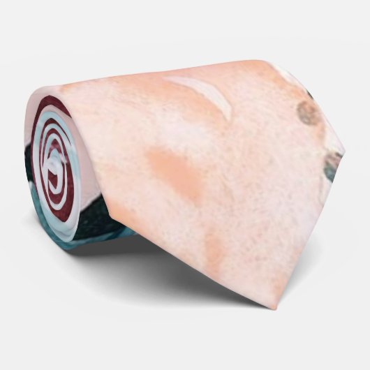 Blumenmuster Krawatte (Gerollt)