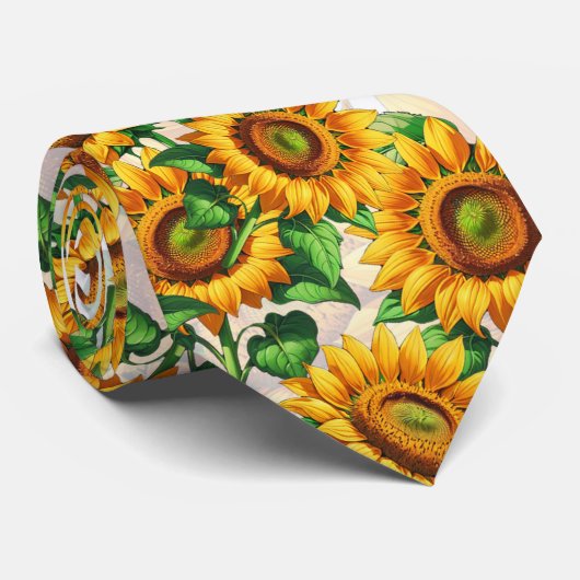 Blumenmuster Krawatte (Gerollt)