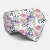 Blumenmuster Krawatte (Gerollt)