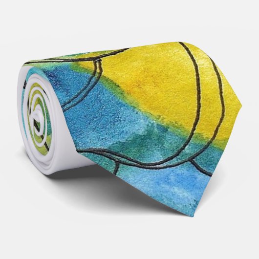 Blumenmuster Krawatte (Gerollt)