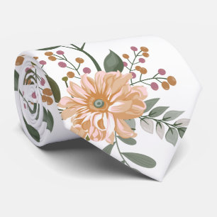Blumenmuster Krawatte