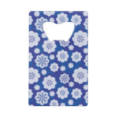 Blumenmuster Kreditkartenflaschenöffner (Rückseite)