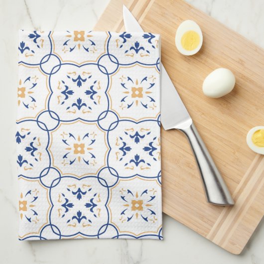 Blumenmuster Küchentuch (Viertel Falte)