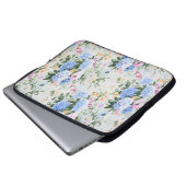 Blumenmuster Laptopschutzhülle (Vorne Knopf)