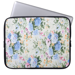 Blumenmuster Laptopschutzhülle