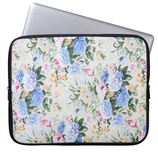 Blumenmuster Laptopschutzhülle (Vorderseite)
