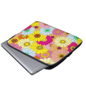 Blumenmuster Laptopschutzhülle (Vorne Knopf)