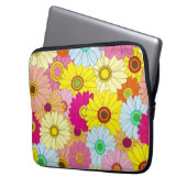 Blumenmuster Laptopschutzhülle (Vorderseite Links)