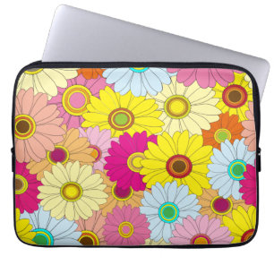 Blumenmuster Laptopschutzhülle