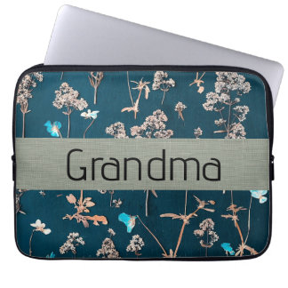 Blumenmuster Laptopschutzhülle