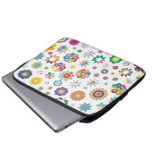 Blumenmuster Laptopschutzhülle (Vorne Knopf)