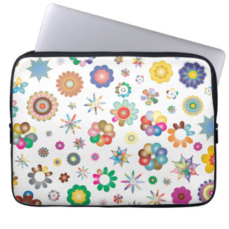 Blumenmuster Laptopschutzhülle