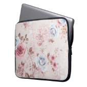 Blumenmuster Laptopschutzhülle (Vorderseite Links)