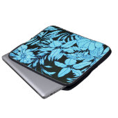 Blumenmuster Laptopschutzhülle (Vorne Knopf)