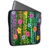 Blumenmuster Laptopschutzhülle (Vorne Rechts)