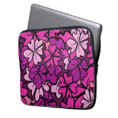 Blumenmuster Laptopschutzhülle (Vorderseite Links)