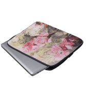Blumenmuster Laptopschutzhülle (Vorne Knopf)