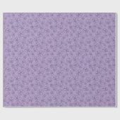 Blumenmuster Lavendel Geschenkpapier (Flach)