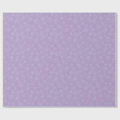 Blumenmuster Lavendel Geschenkpapier (Flach)