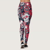 Blumenmuster Leggings (Rückseite)
