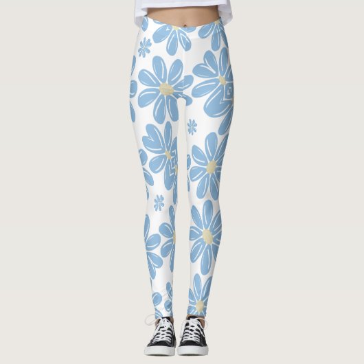 Blumenmuster - Leggings (Vorderseite)