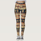 Blumenmuster Leggings (Vorderseite)